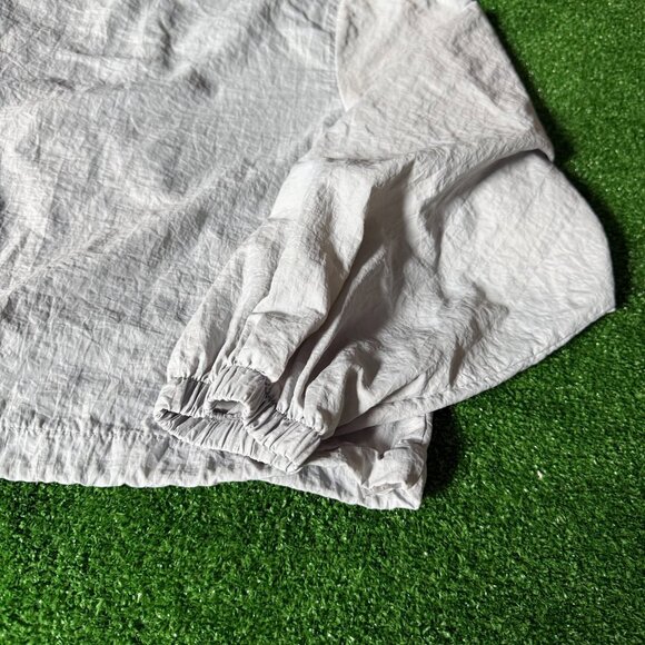 LAB Studio Vivid Lauren Oversized Cropped Windbreaker Running Jacket Hooded M/L - Picture 10 of 12